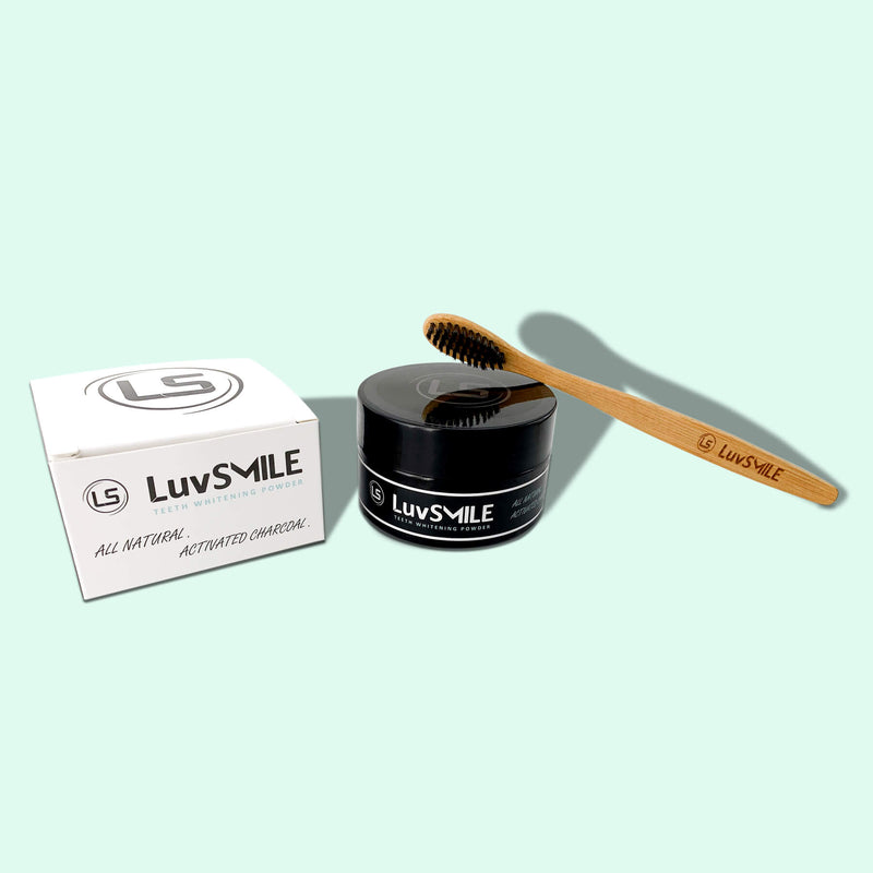 LuvSMILE Teeth Whitening Activated Charcoal Set