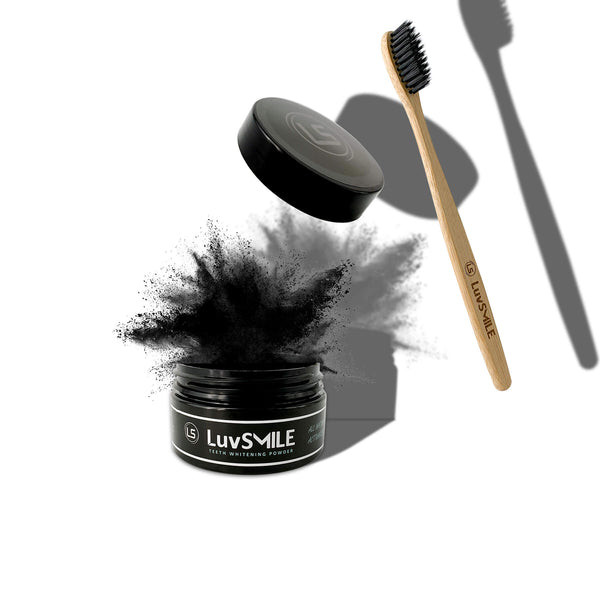 LuvSMILE Teeth Whitening Activated Charcoal Set